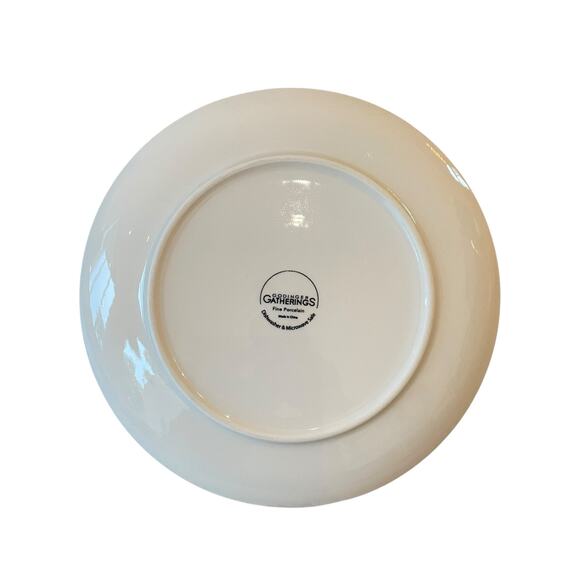 4pc Godinger English Garden Porcelain Dinner Plates 10.5in Blue & White Floral - Picture 7 of 11